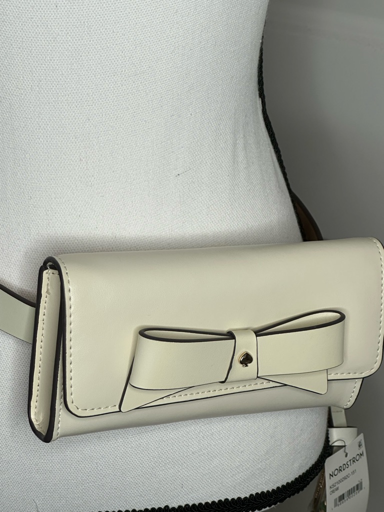 Kate Spade Cream Bow Belt Bag Nwt